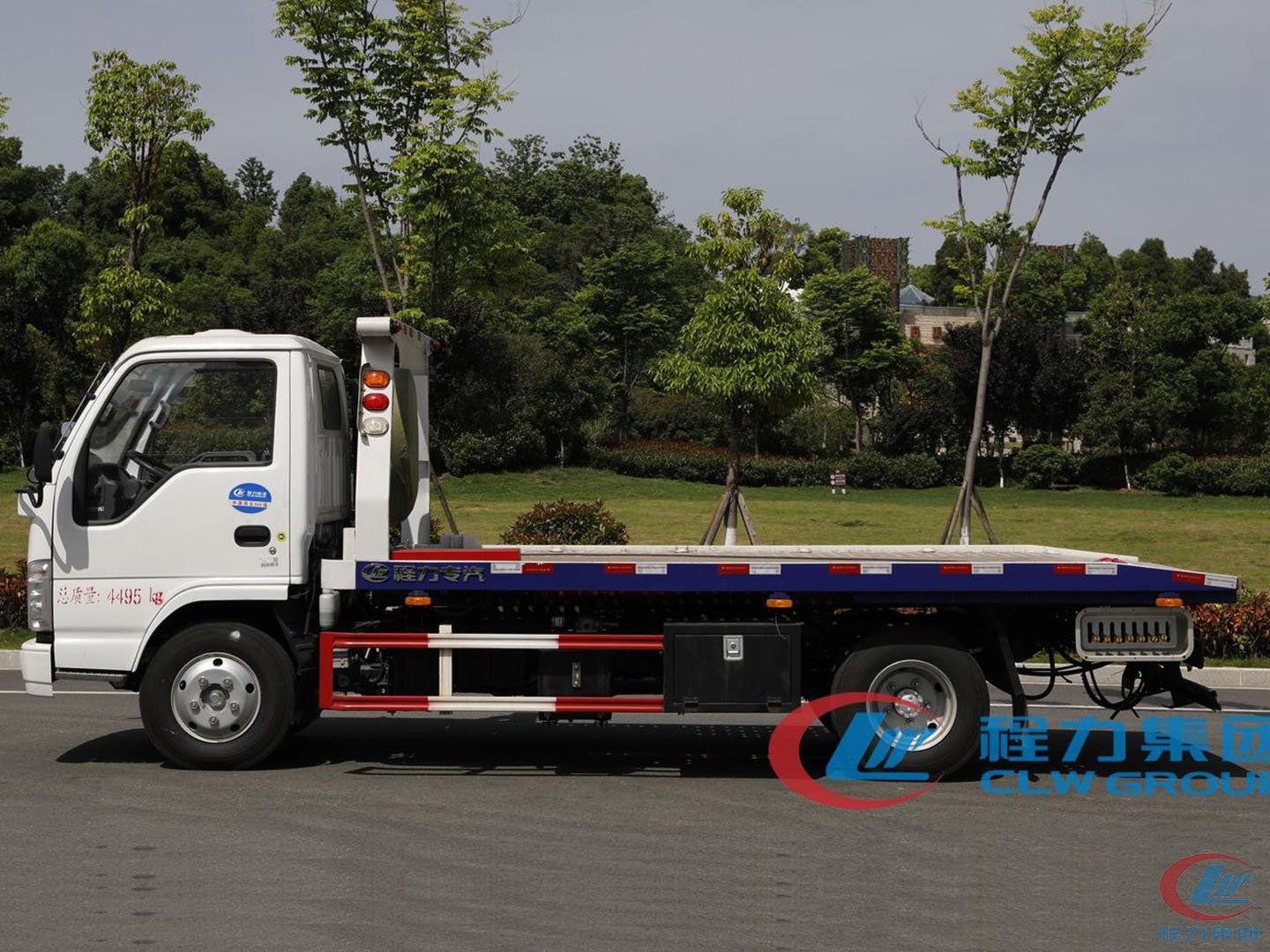 國(guó)六五十鈴100P一拖二清障車(chē)