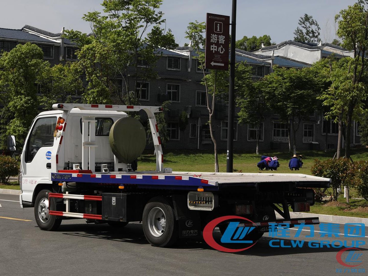 國(guó)六五十鈴100P一拖二清障車(chē)