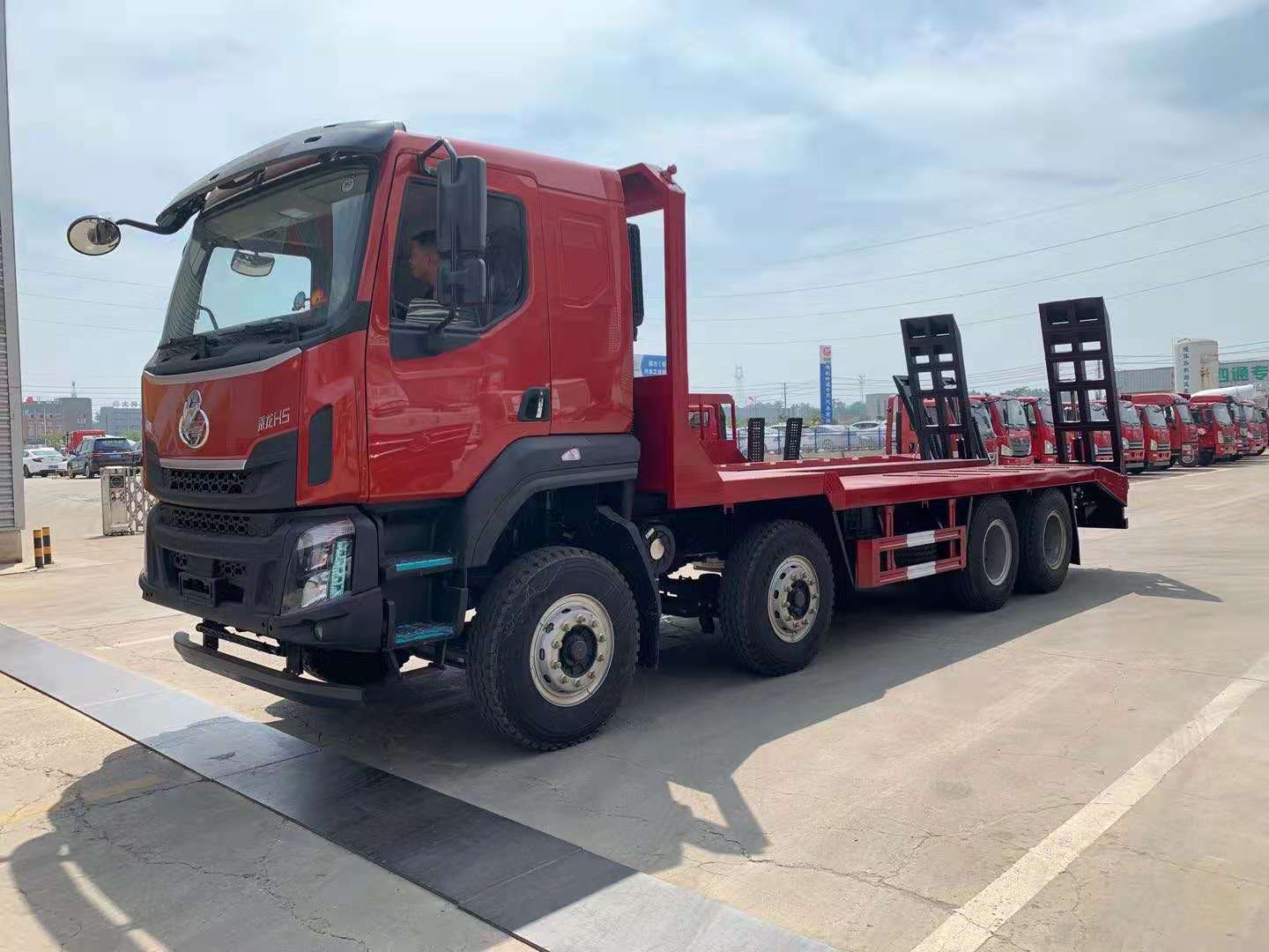 國六東風(fēng)柳汽乘龍前四后八平板運(yùn)輸車