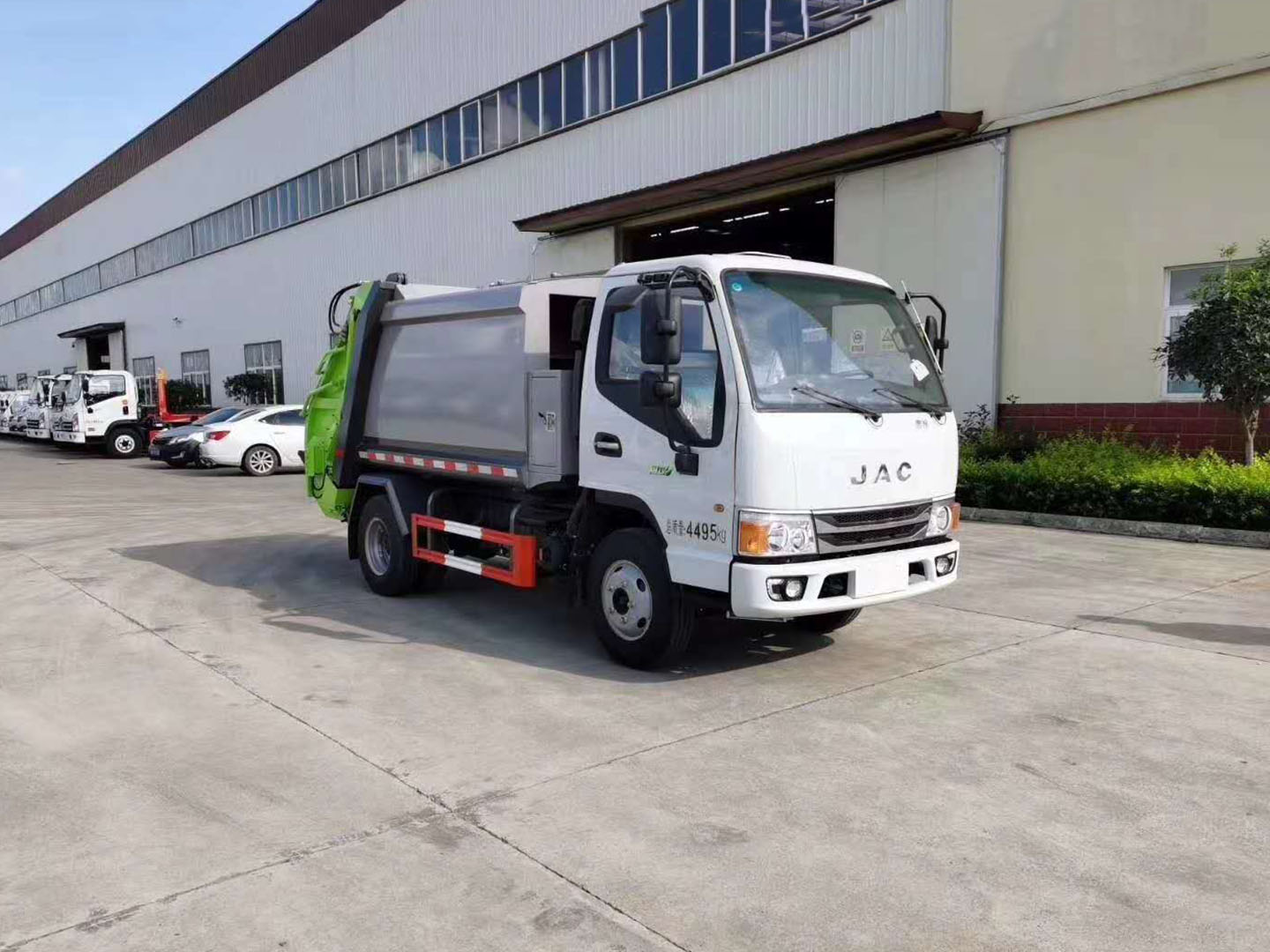 國(guó)六江淮藍(lán)牌3噸壓縮垃圾車