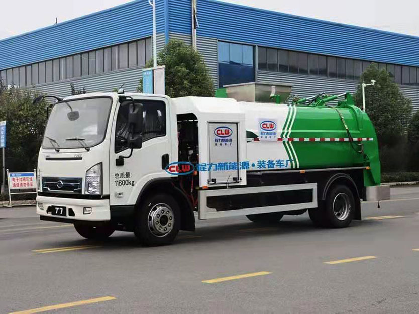 程力純電動餐廚垃圾車