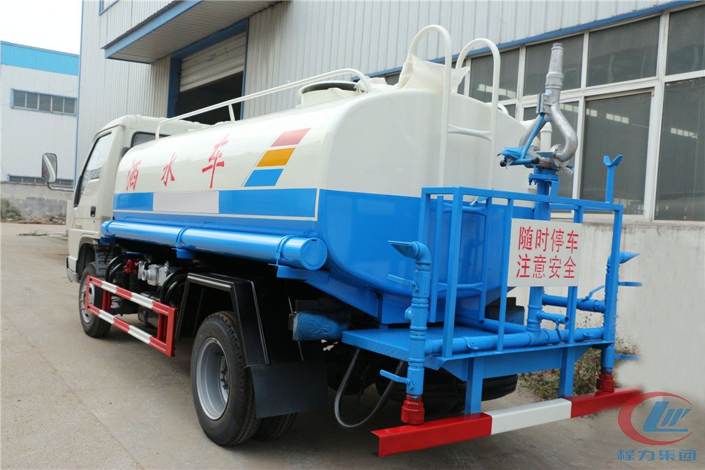程力專用車福田國(guó)三5方不上戶灑水車高清圖片