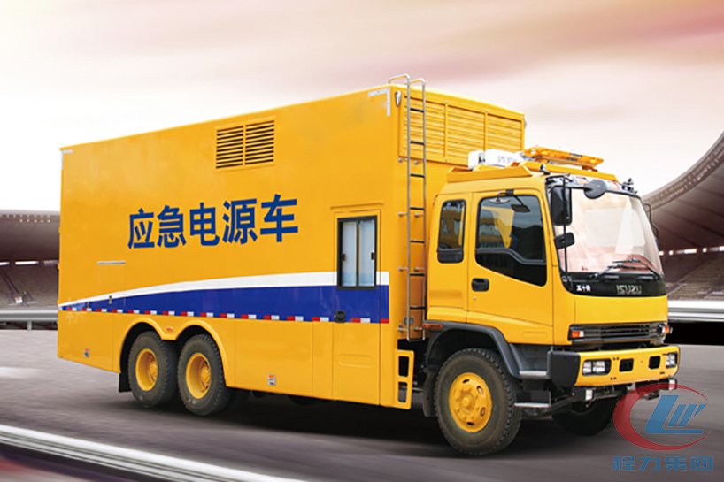 慶鈴FVZ移動應(yīng)急發(fā)電車側(cè)面圖