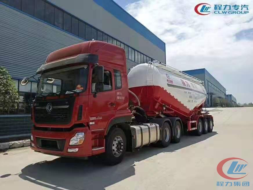 程力集團(tuán)東風(fēng)天龍半掛水泥罐車(chē)