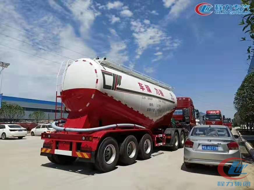 東風(fēng)天龍半掛粉粒物料車(chē)